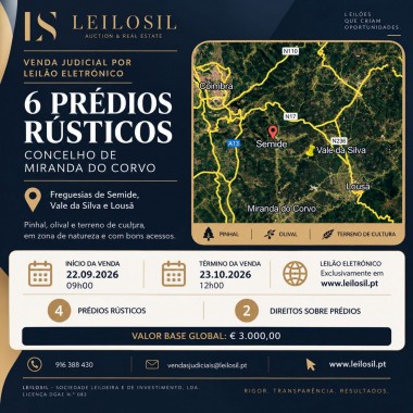 Prédios Rústicos e Direitos | Miranda do Corvo