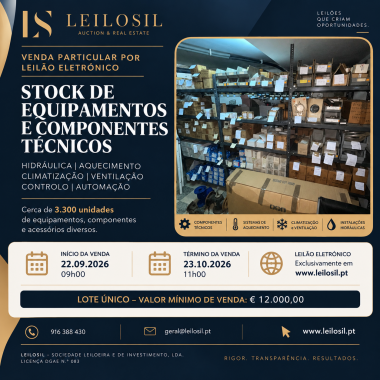 Stock de Equipamentos e Componentes Técnicos | Lisboa