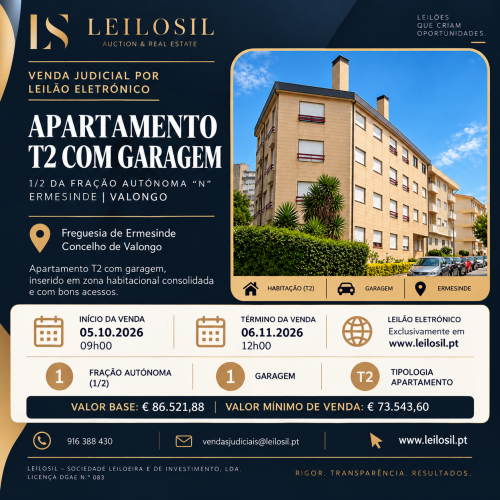 1/2 Apartamento T2 | Ermesinde