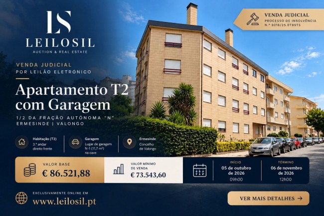 1/2 Apartamento T2 | Ermesinde